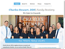 Tablet Screenshot of charlesstewartdentist.com